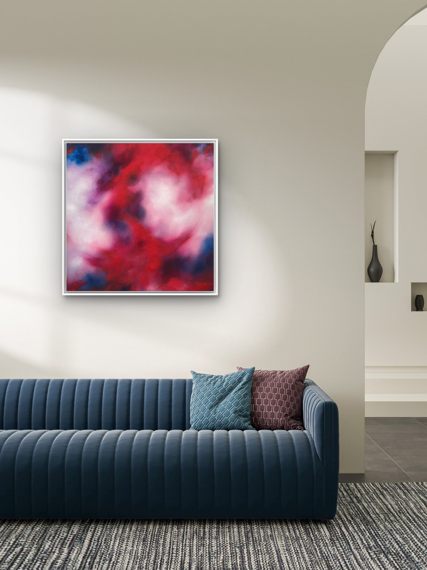 Abstract in Red, White & Blue.