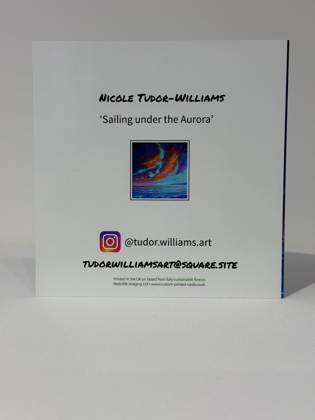 Single Card - Sailing under the Aurora