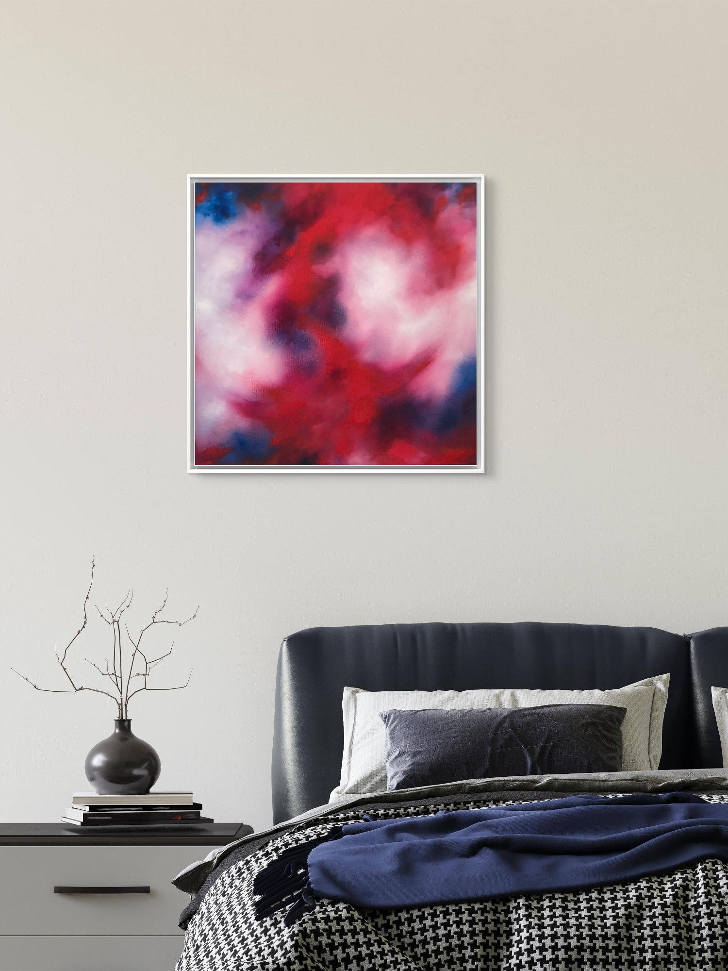 Abstract in Red, White & Blue.