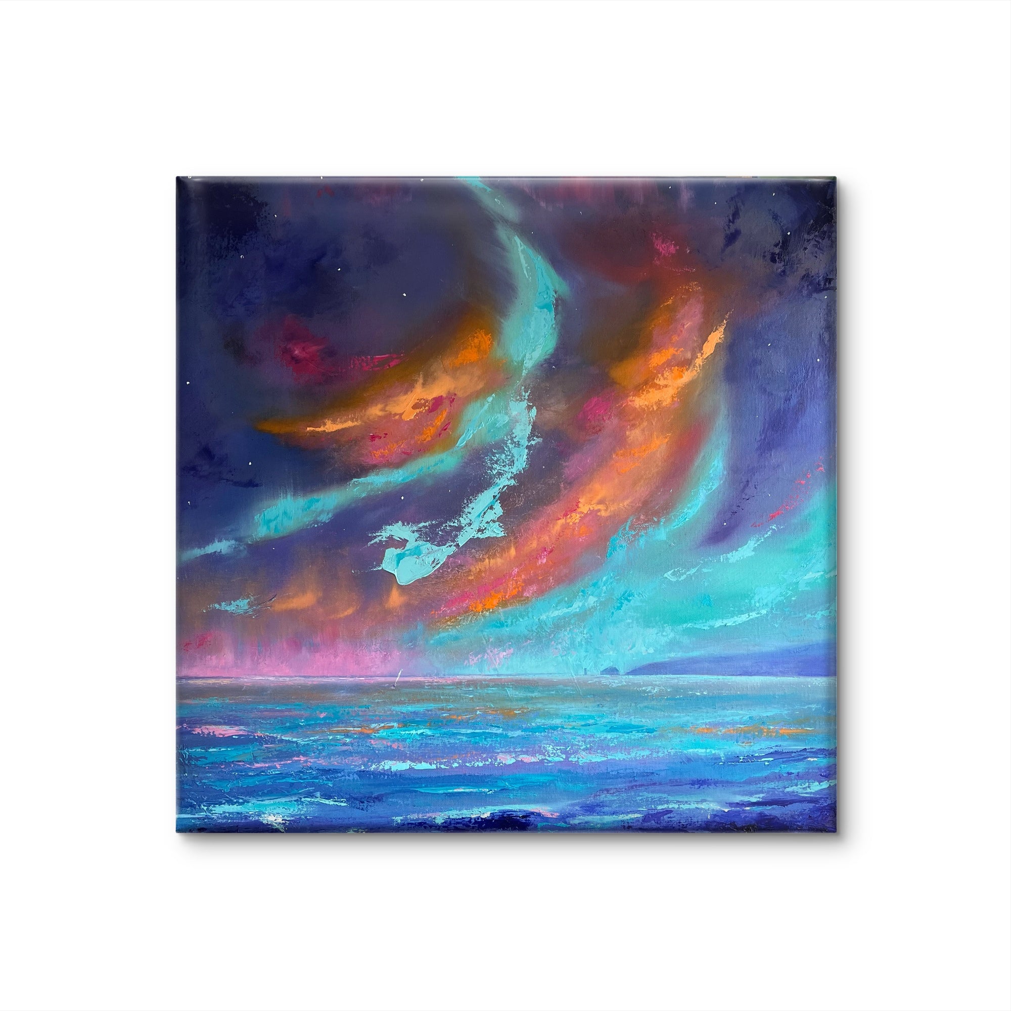 Single Card - Sailing under the Aurora