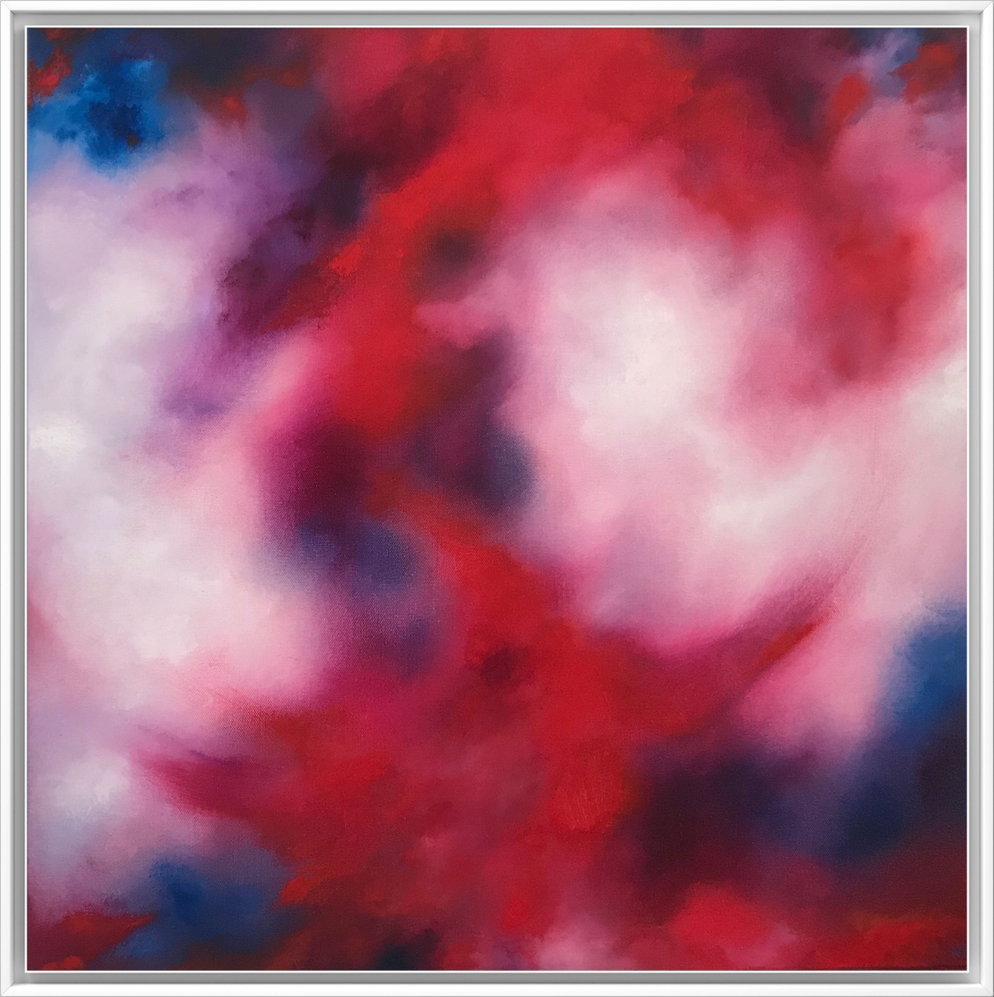 Abstract in Red, White & Blue.