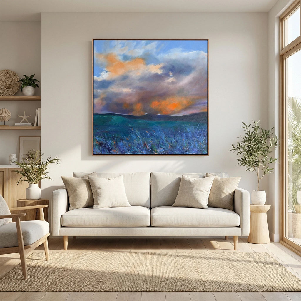 Smouldering Light - Canvas print. 