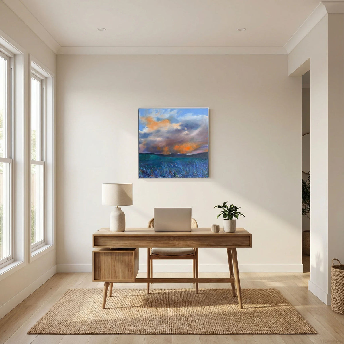 Smouldering Light - Canvas print. 