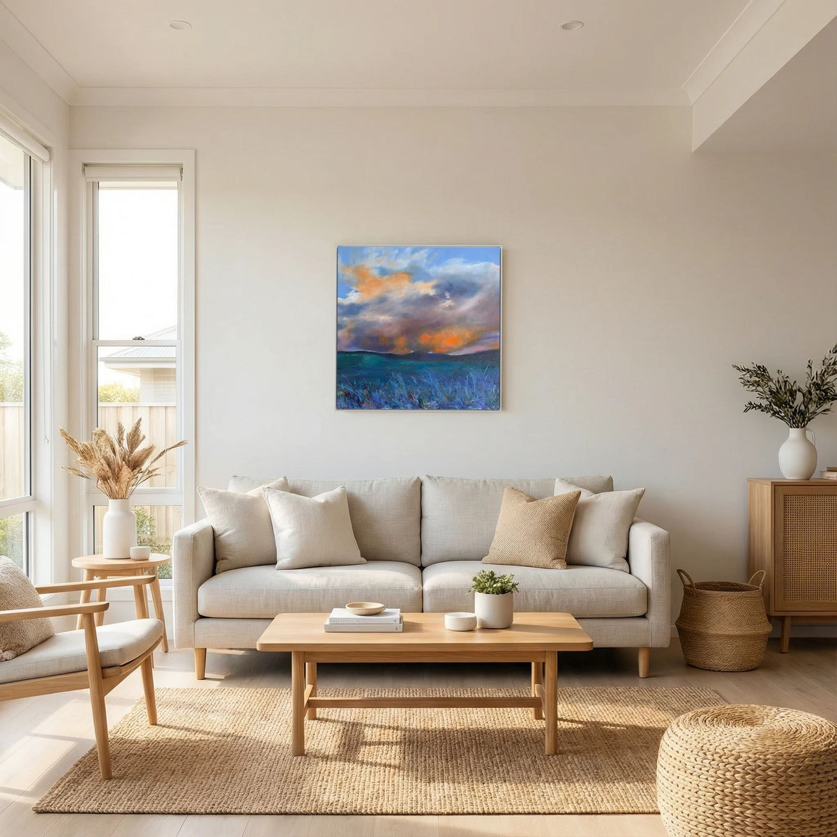 Smouldering Light - Canvas print. 
